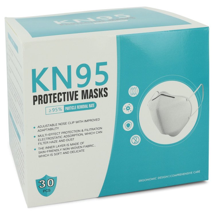 Kn95 Mask By KN95 Thirty (30) KN95 Masks, Adjustable Nose Clip, Soft non-woven fabric, FDA and CE Approved (Unisex) For Women