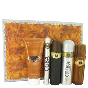 Cuba Gold Cologne By Fragluxe Gift Set For Men
