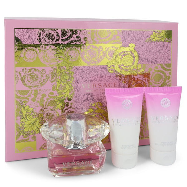 Bright Crystal Perfume By Versace Gift Set For Women