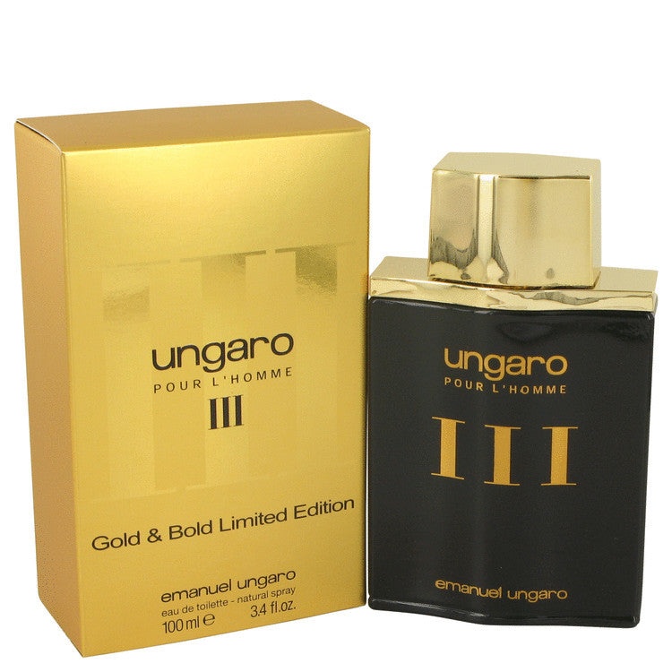 Ungaro Iii Cologne By Ungaro Eau De Toilette spray (Gold & Bold Limited Edition) For Men