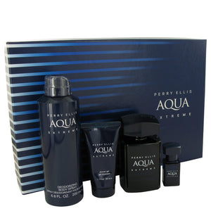 Perry Ellis Aqua Extreme Cologne By Perry Ellis Gift Set For Men