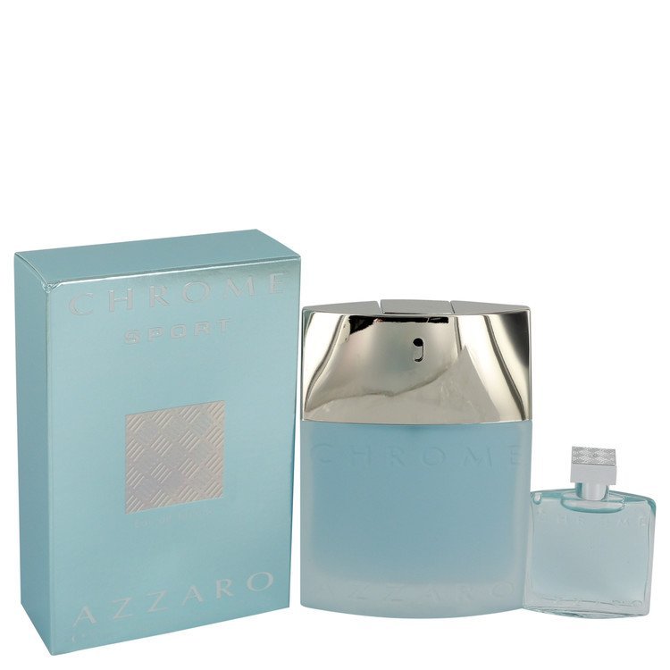 Chrome Sport Cologne By Azzaro Eau De Toilette Spray with .23 oz Mini EDT bonus moved code For Men