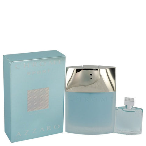 Chrome Sport Cologne By Azzaro Eau De Toilette Spray with .23 oz Mini EDT bonus moved code For Men
