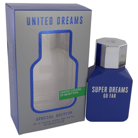 United Dreams Super Dreams Go Far Cologne By Benetton Eau De Toilette Spray For Men