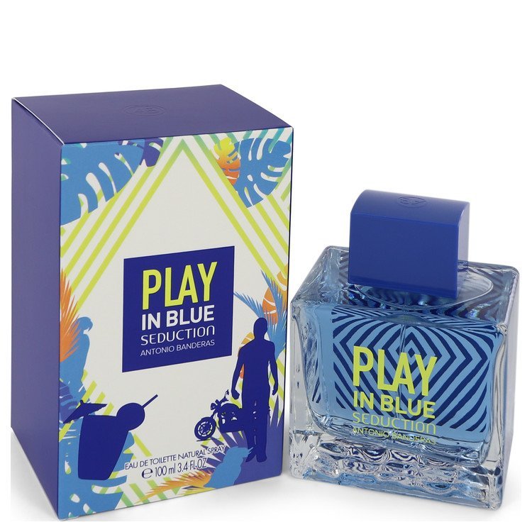 Play In Blue Seduction Cologne By Antonio Banderas Eau De Toilette Spray For Men
