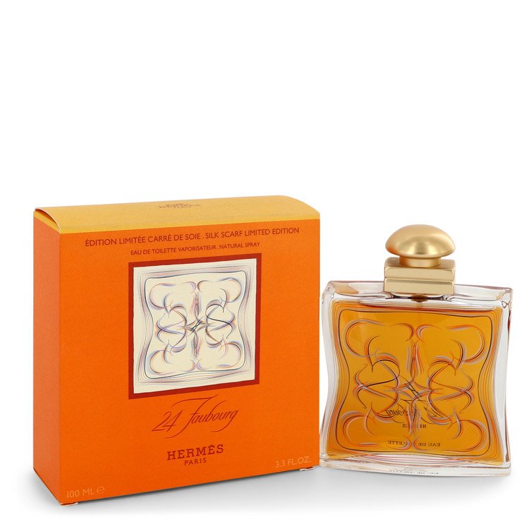 24 Faubourg Perfume By Hermes Eau De Toilette Spray Silk Scarf Limited Edition For Women
