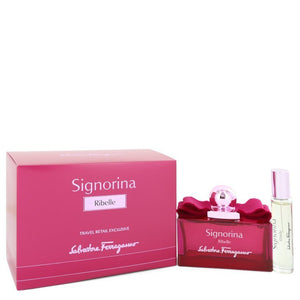 Signorina Ribelle Perfume By Salvatore Ferragamo Eau De Parfu Spray + Free .34 oz Mini EDP Spray For Women