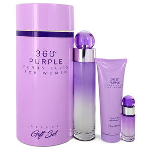 Perry Ellis 360 Purple Perfume By Perry Ellis Gift Set For Women