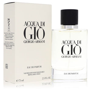 Acqua Di Gio Cologne By Giorgio Armani Eau De Parfum Refillable Spray For Men
