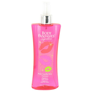 Body Fantasies Signature Pink Vanilla Kiss Fantasy Perfume By Parfums De Coeur Body Spray For Women