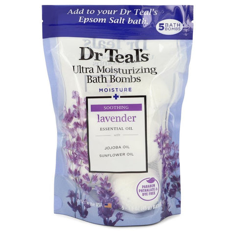 Dr Teal's Ultra Moisturizing Bath Bombs Cologne By Dr Teal's Five (5) 1.6 oz Moisture Soothing Bath Bombs with Lavender, Essential Oils, Jojoba Oil, Sunflower Oil (Unisex) For Men