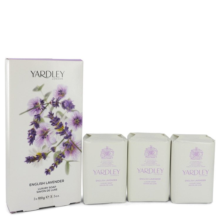 English Lavender Perfume By Yardley London 3 x 3.5 oz Soap For Women