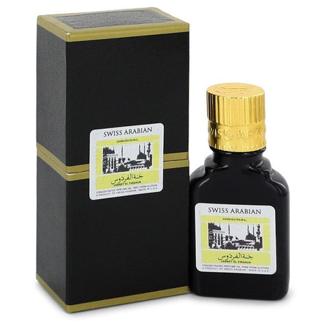 Jannet El Firdaus Cologne By Swiss Arabian Concentrated Perfume Oil Free From Alcohol (Unisex Black Edition Floral Attar) For Men