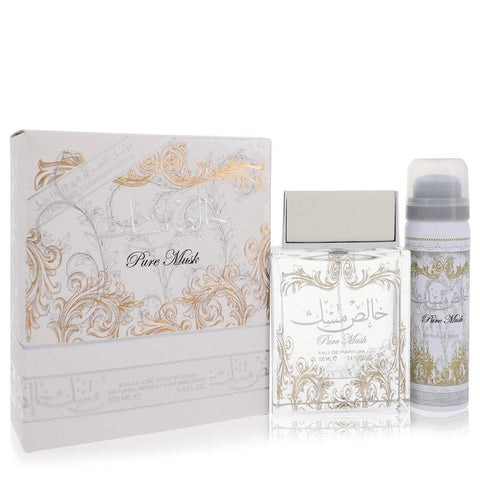 Lattafa Pure Khalis Musk Perfume By Lattafa Eau De Parfum Spray Plus 1.7 Deodorant For Women