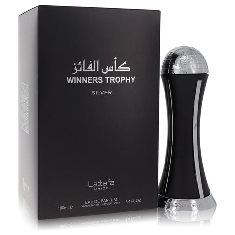 Lattafa Pride Winners Trophy Silver Cologne By Lattafa Eau De Parfum Spray For Men