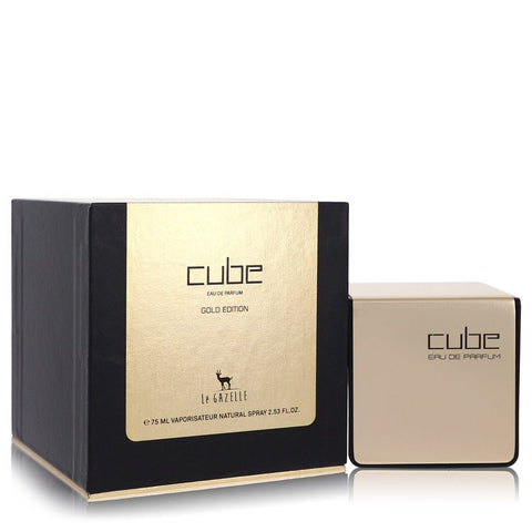 Le Gazelle Cube Gold Edition Cologne By Le Gazelle Eau De Parfum Spray For Men