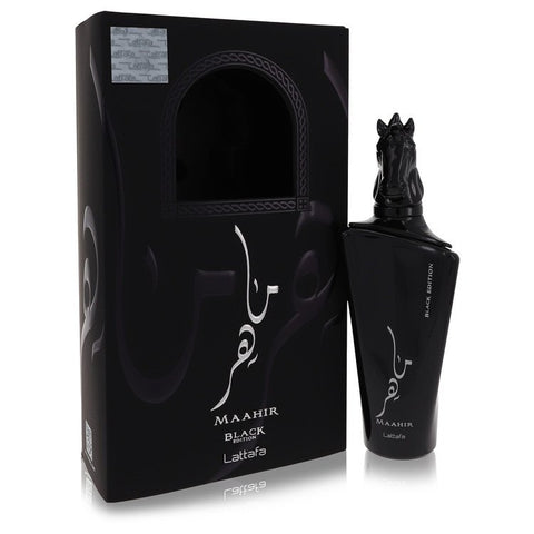 Maahir Black Edition Perfume By Lattafa Eau De Parfum Spray (Unisex) For Women