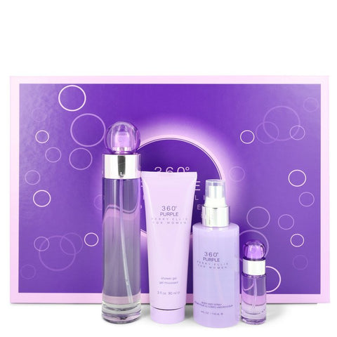 Perry Ellis 360 Purple Perfume By Perry Ellis Gift Set For Women