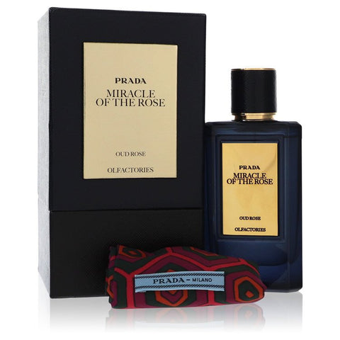 Prada Olfactories Miracle Of The Rose Cologne By Prada Eau De Parfum Spray with Free Gift Pouch For Men
