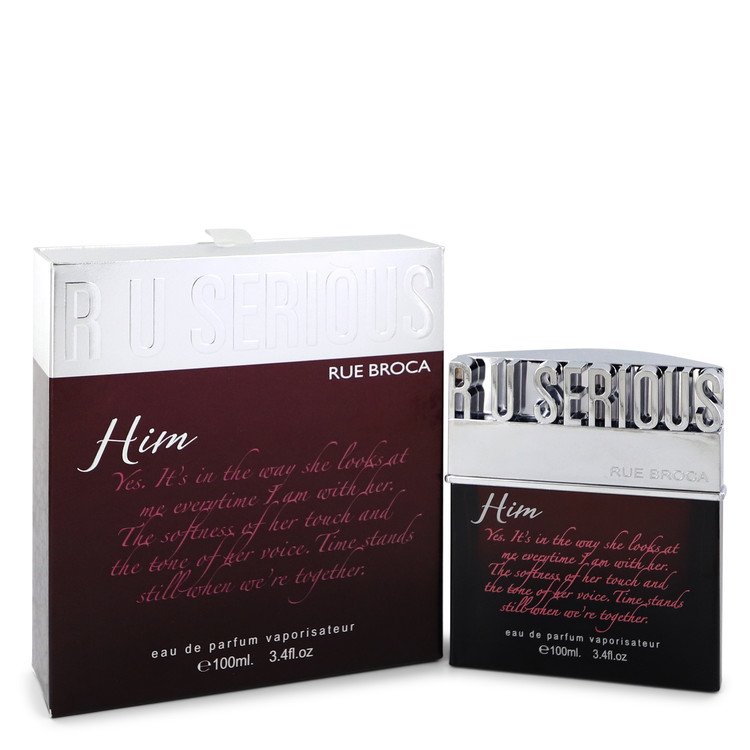 R U Serious Him Cologne By Rue Broca Eau De Parfum Spray For Men