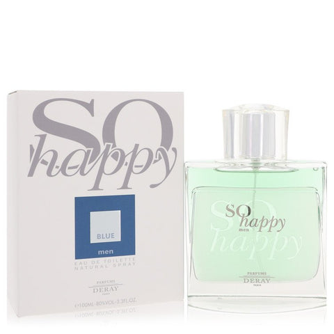 So Happy Blue Cologne By Parfums Deray Eau De Toilette Spray For Men