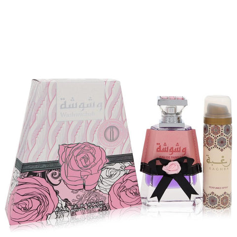 Washwashah Perfume By Lattafa Eau De Parfum Spray Plus 1.7 oz Deodorant For Women