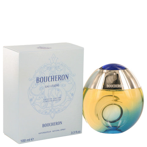 Boucheron Eau Legere Perfume By Boucheron Eau De Toilette Spray (Blue Bottle, Bergamote, Genet, Narcisse, Musc) For Women