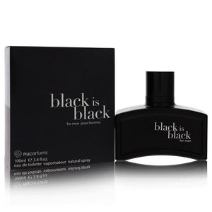 Black Is Black Cologne By Nu Parfums Eau De Toilette Spray For Men
