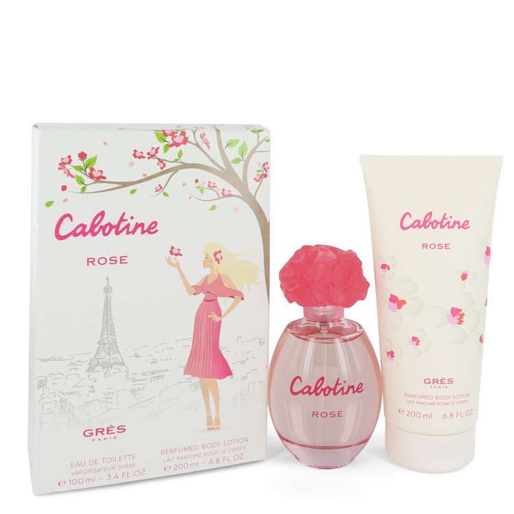 Cabotine Rose Perfume By Parfums Gres Gift Set For Women