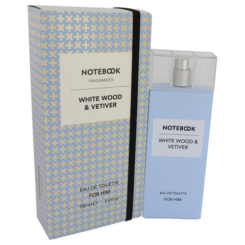 Notebook White Wood & Vetiver Cologne By Selectiva SPA Eau De Toilette Spray For Men