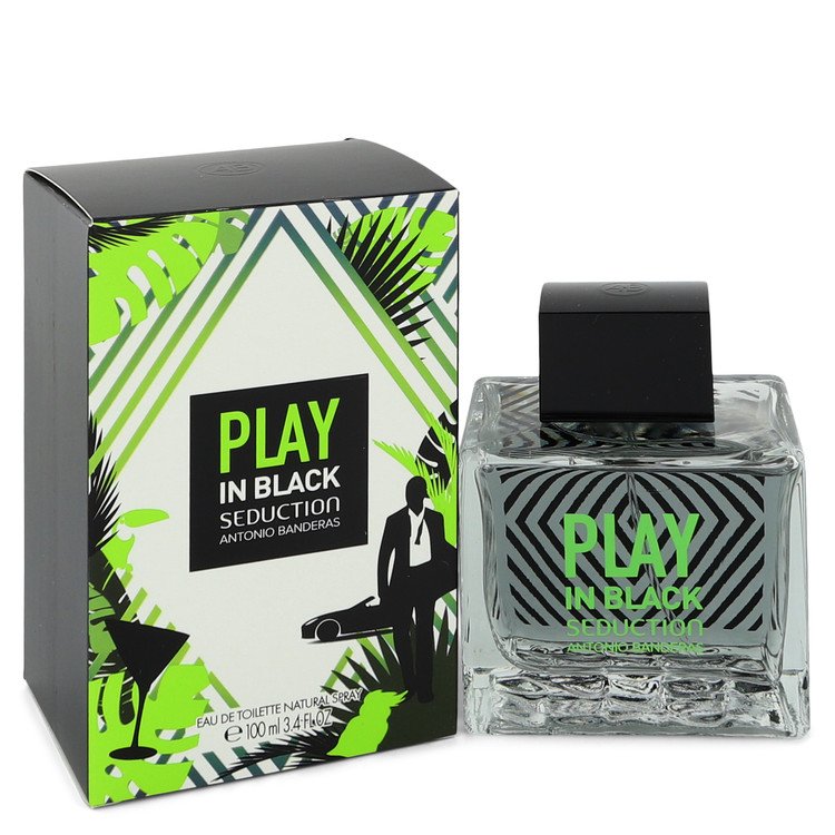 Play In Black Seduction Cologne By Antonio Banderas Eau De Toilette Spray For Men