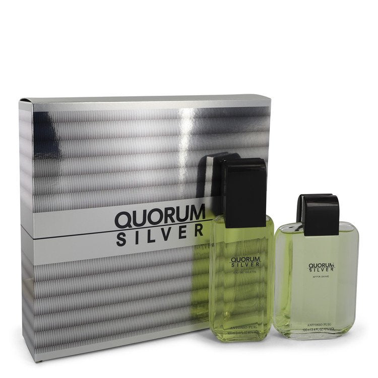 Quorum Silver Cologne By Puig Gift Set For Men